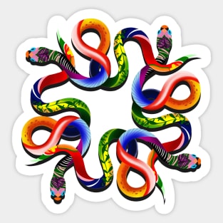 SNAKES COLORS Sticker